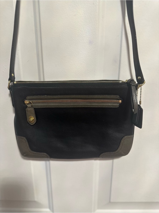Coach Handbags - Coach Black Patent and Smooth Leather Tag Keychain